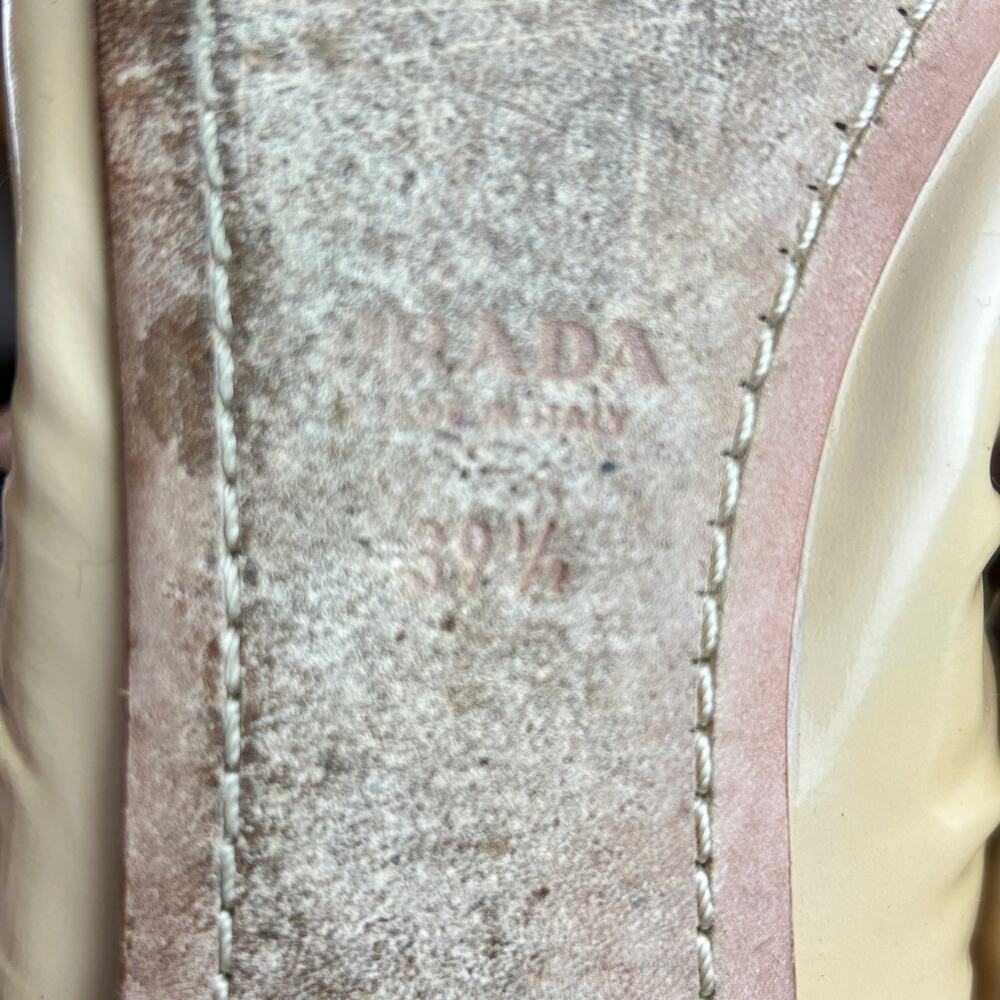 Prada Women's Yellow and Tan Ballet Flats - Picture 10 of 10